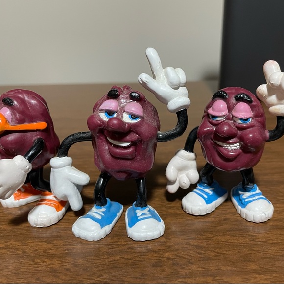 Vintage California Raisins 3" PVC Figures 1980s Calrab Applause, Lot of 8 - Picture 5 of 9